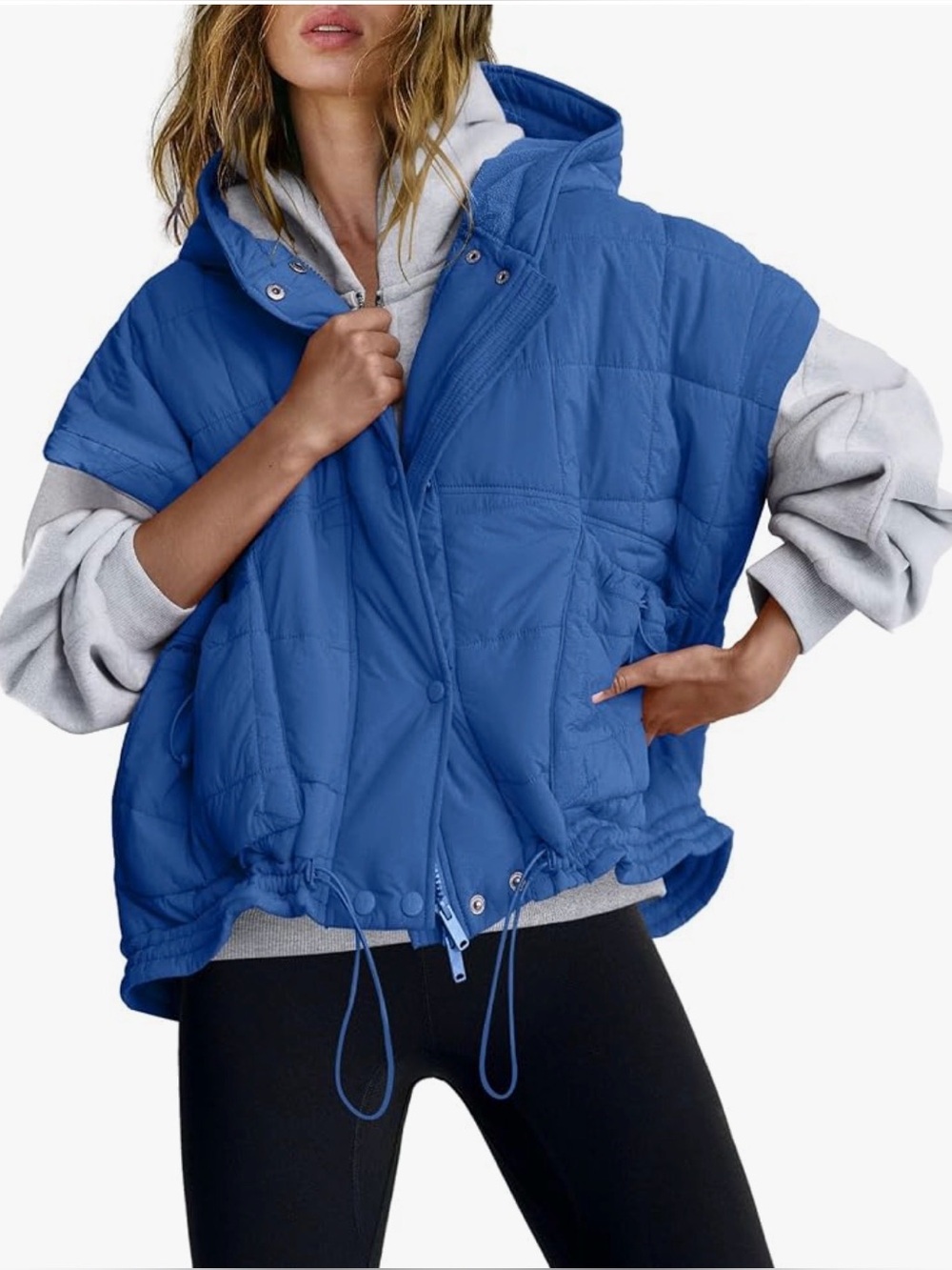 Oversized quilted vest size XS